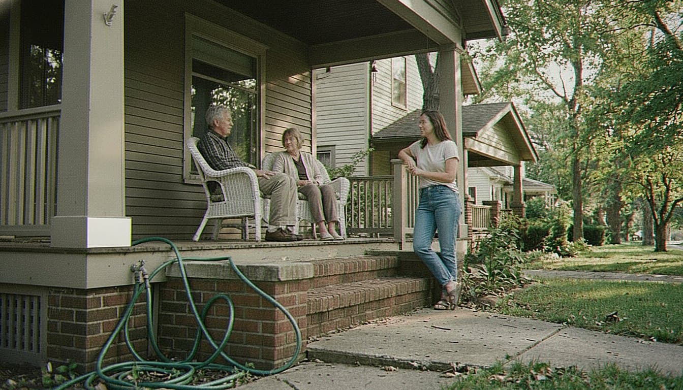 Caregiver watches over sleeping person